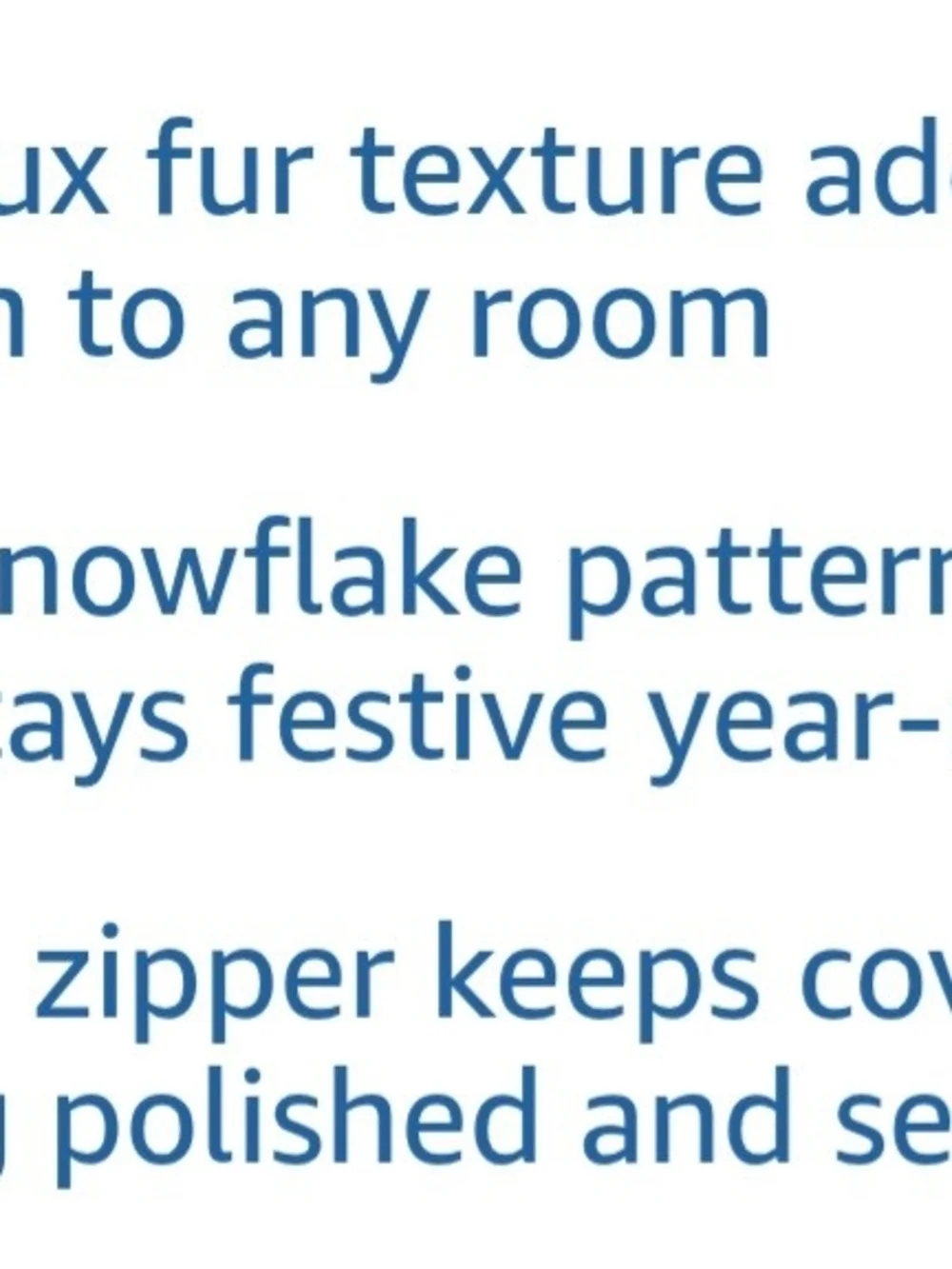 Pink Snowflake Faux Fur Throw Pillow - Set of 2. NWOT.